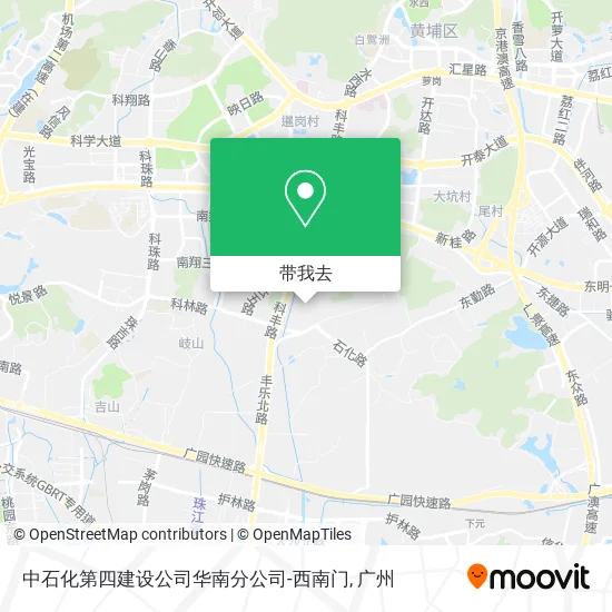 中石化第四建设公司华南分公司-西南门地图