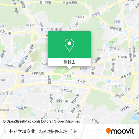 广州科学城商业广场A2幢-停车场地图