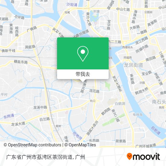 广东省广州市荔湾区茶滘街道地图