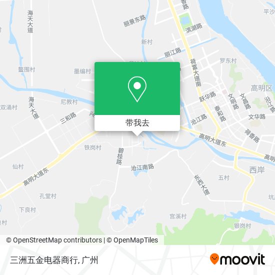 三洲五金电器商行地图