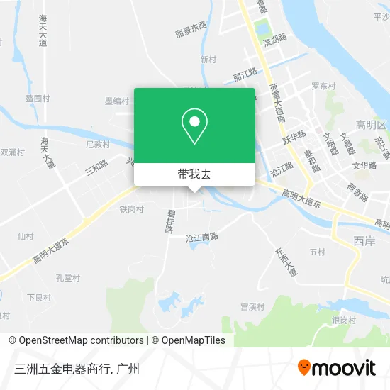 三洲五金电器商行地图