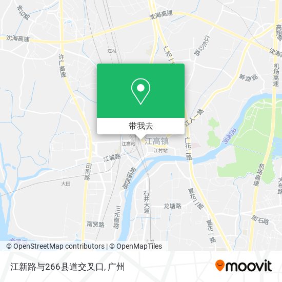 江新路与266县道交叉口地图