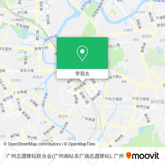 广州志愿驿站联合会(广州南站东广场志愿驿站)地图
