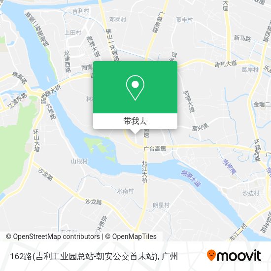 162路(吉利工业园总站-朝安公交首末站)地图