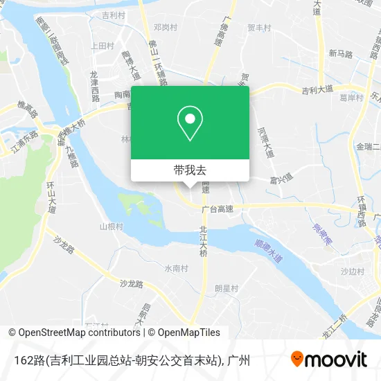 162路(吉利工业园总站-朝安公交首末站)地图