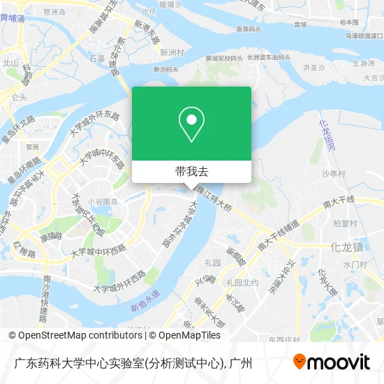 广东药科大学中心实验室(分析测试中心)地图