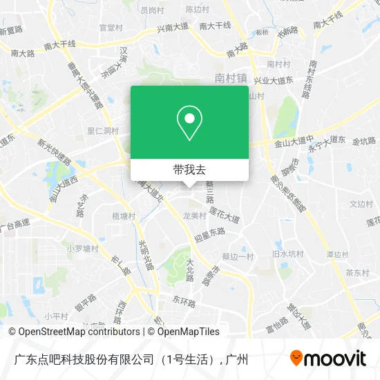 广东点吧科技股份有限公司（1号生活）地图