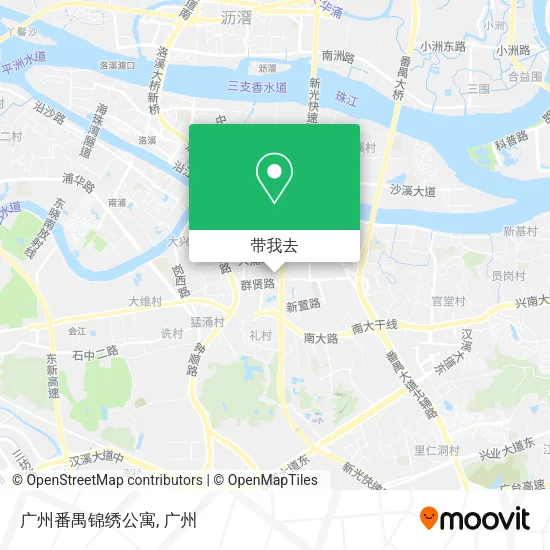 广州番禺锦绣公寓地图