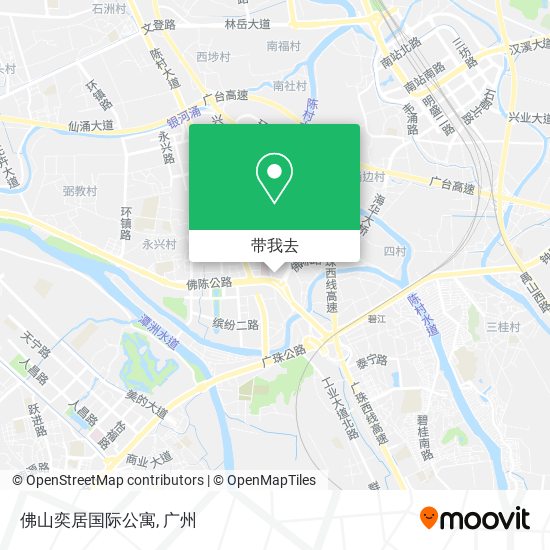 佛山奕居国际公寓地图