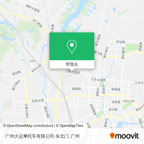 广州大运摩托车有限公司-东北门地图