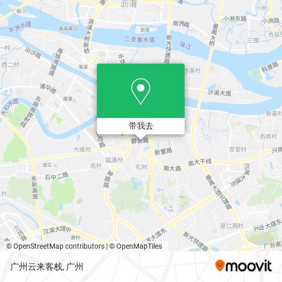 广州云来客栈地图