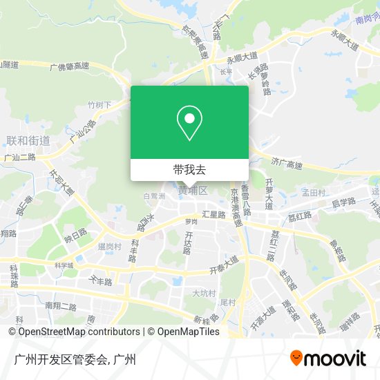 广州开发区管委会地图
