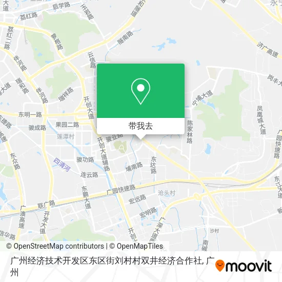 广州经济技术开发区东区街刘村村双井经济合作社地图