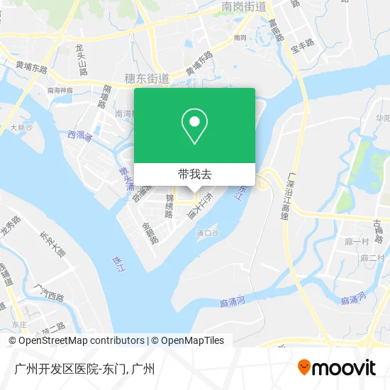 广州开发区医院-东门地图