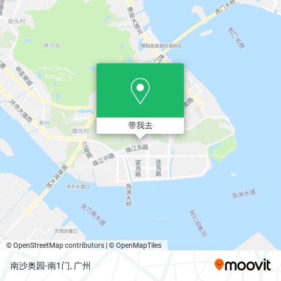 南沙奥园-南1门地图