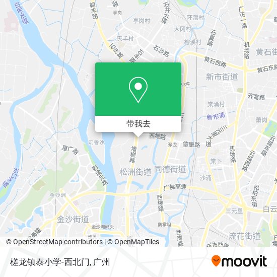 槎龙镇泰小学-西北门地图