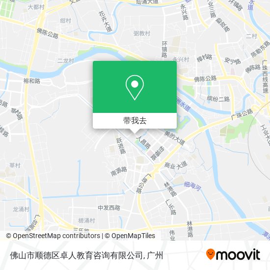 佛山市顺德区卓人教育咨询有限公司地图