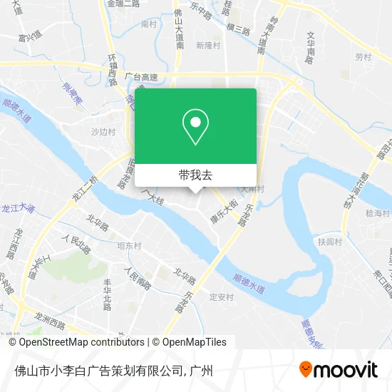 佛山市小李白广告策划有限公司地图