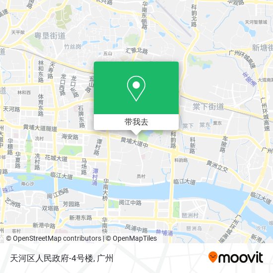 天河区人民政府-4号楼地图