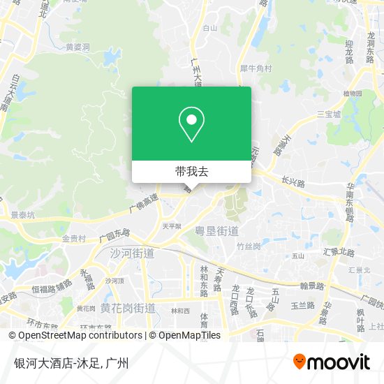 银河大酒店-沐足地图