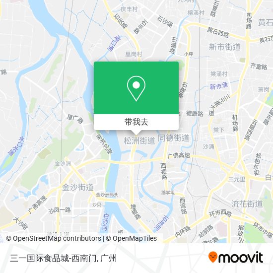 三一国际食品城-西南门地图