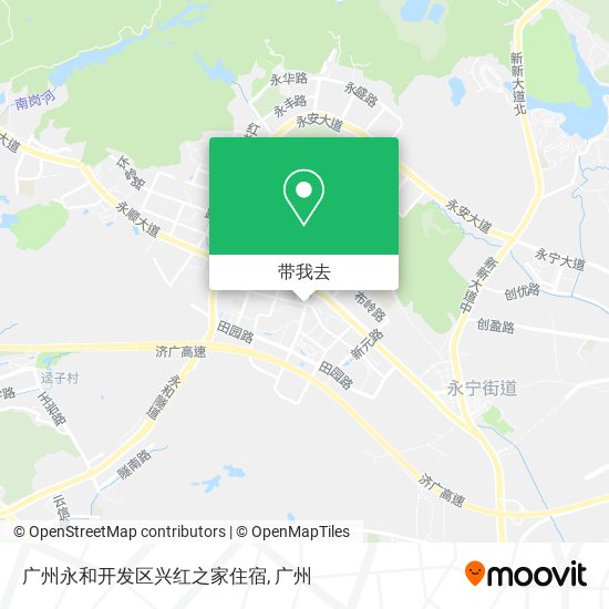广州永和开发区兴红之家住宿地图