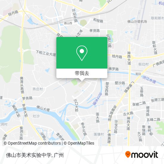 佛山市美术实验中学地图