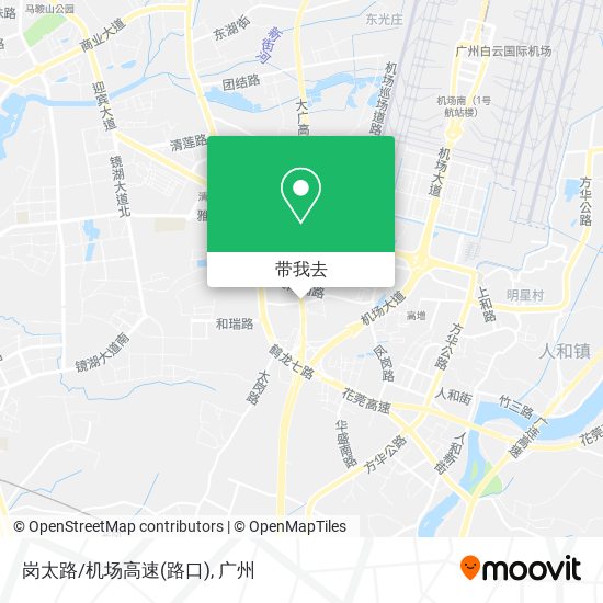 岗太路/机场高速(路口)地图