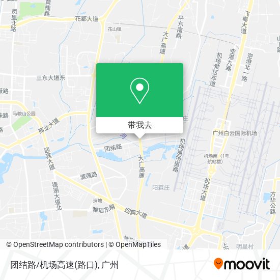 团结路/机场高速(路口)地图