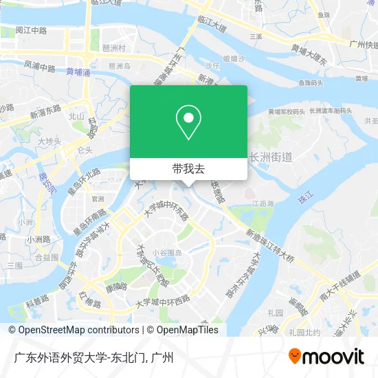 广东外语外贸大学-东北门地图