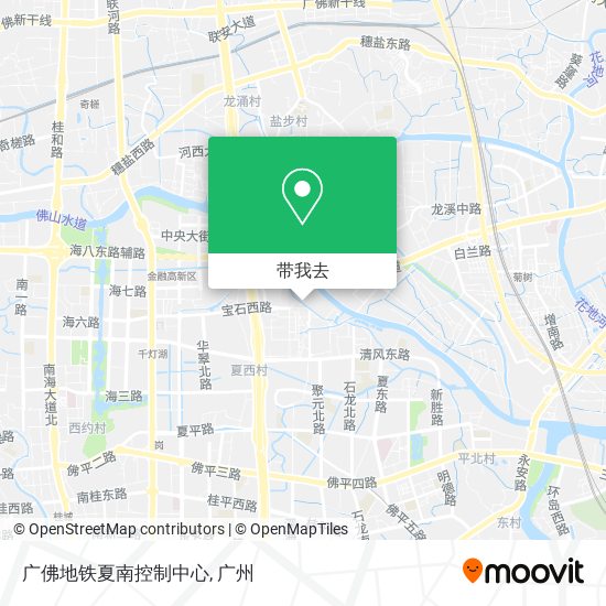 广佛地铁夏南控制中心地图