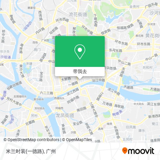 米兰时装(一德路)地图