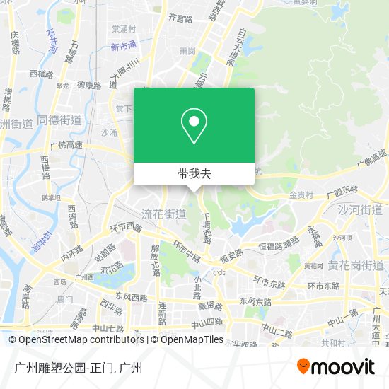 广州雕塑公园-正门地图