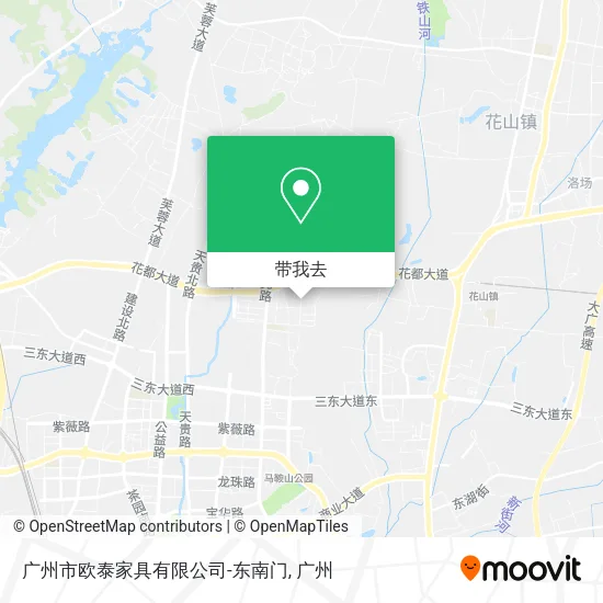 广州市欧泰家具有限公司-东南门地图
