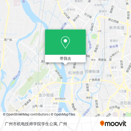广州市机电技师学院学生公寓地图