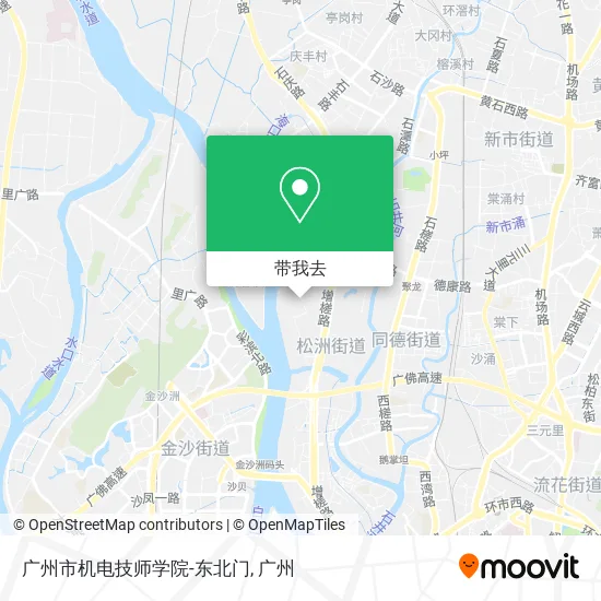 广州市机电技师学院-东北门地图