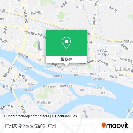 广州黄埔中医医院宿舍地图