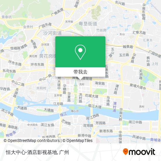 恒大中心-酒店影视基地地图