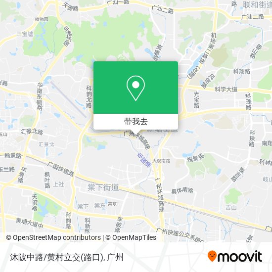 沐陂中路/黄村立交(路口)地图