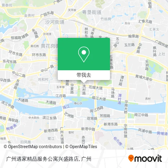 广州遇家精品服务公寓兴盛路店地图