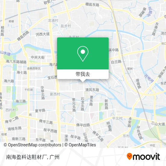 南海盈科达鞋材厂地图