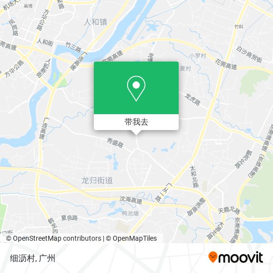 细沥村地图