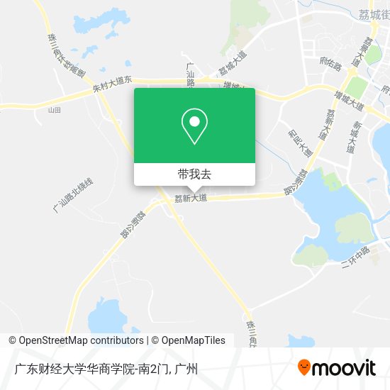广东财经大学华商学院-南2门地图