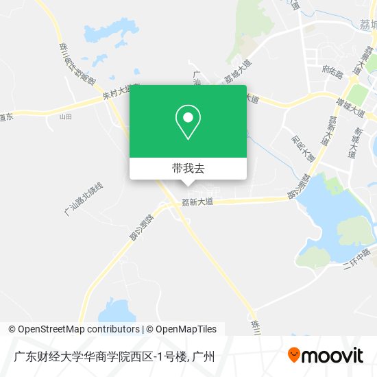 广东财经大学华商学院西区-1号楼地图