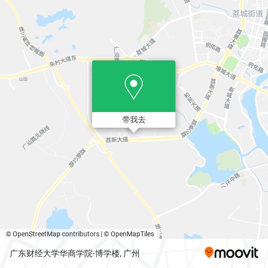 广东财经大学华商学院-博学楼地图