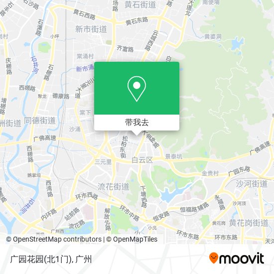 广园花园(北1门)地图