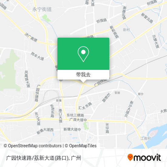 广园快速路/荔新大道(路口)地图