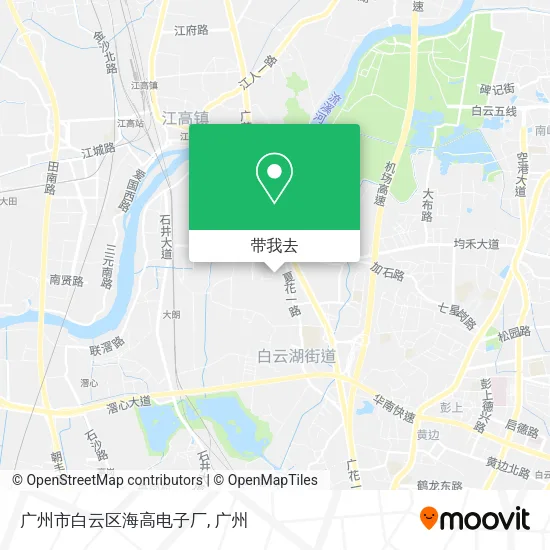 广州市白云区海高电子厂地图