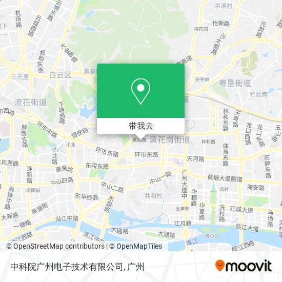 中科院广州电子技术有限公司地图