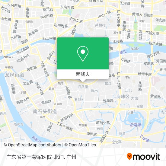 广东省第一荣军医院-北门地图